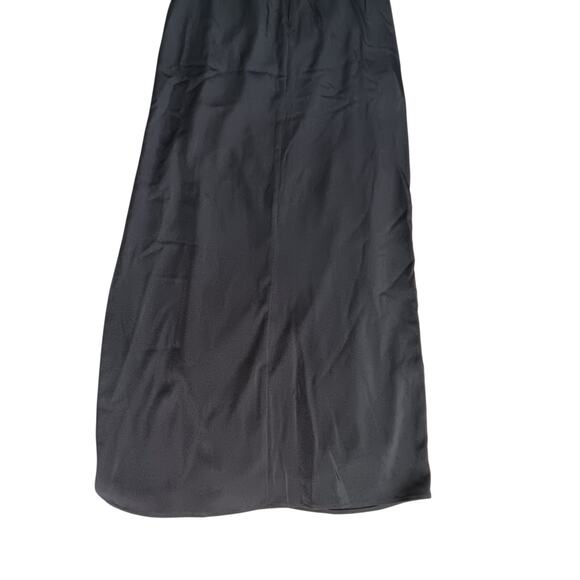 New with Tags Mac Duggal Black One Shoulder Feather Trim Gown Formal Dress Size6 - Picture 11 of 16